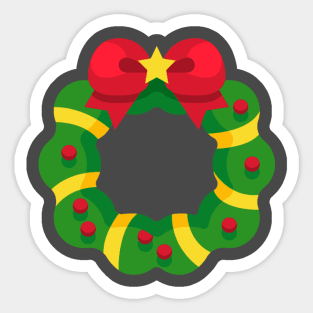 Christmas Wreath Sticker